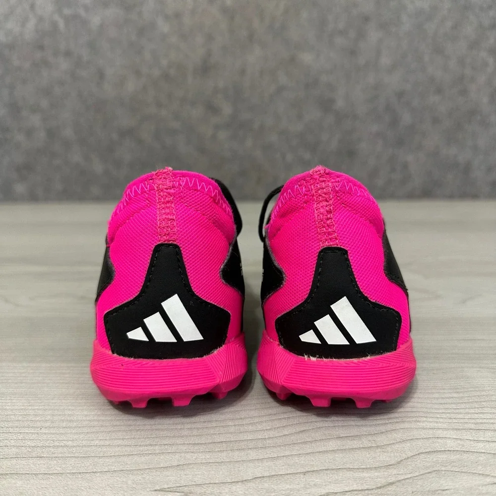 Adidas Predator Accuracy.3 Turf Shoes Kids Size 11K Black Pink Soccer Cleats